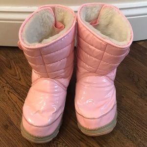Khombu girls winter boots faux fur lining